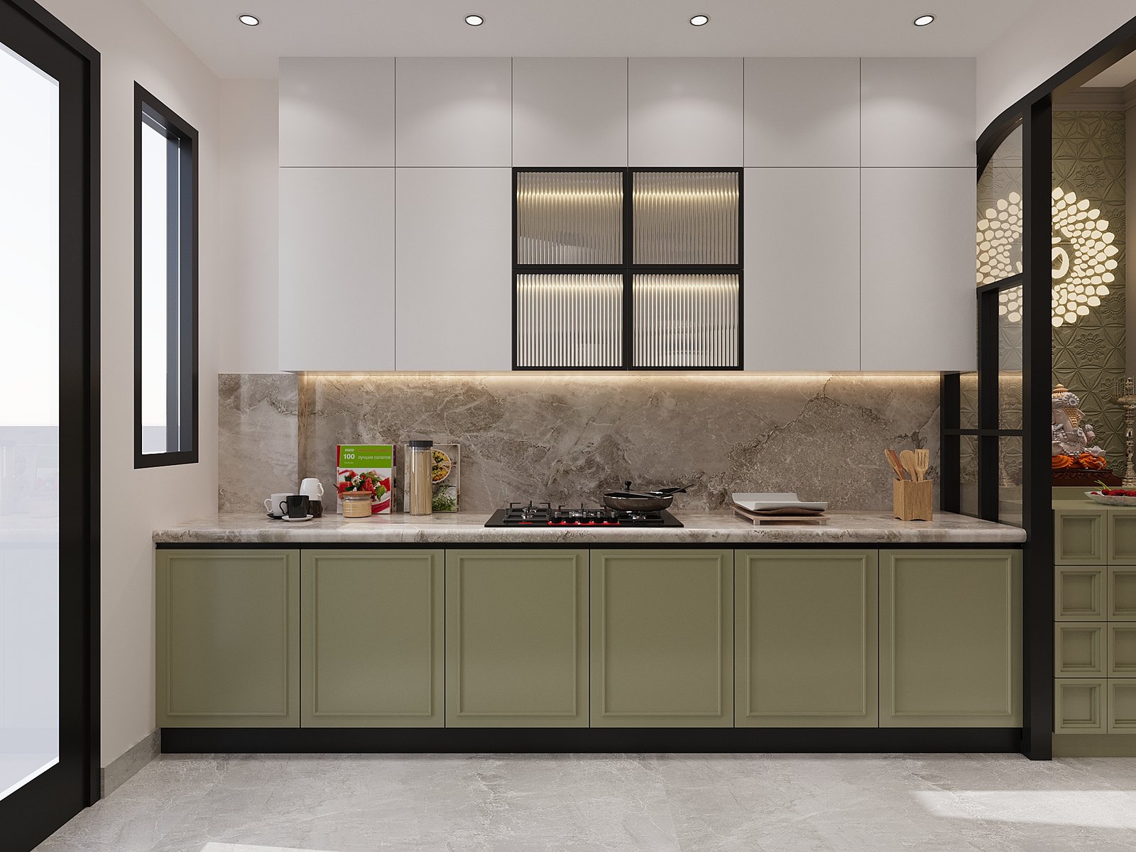 Modular Kitchen Right View
